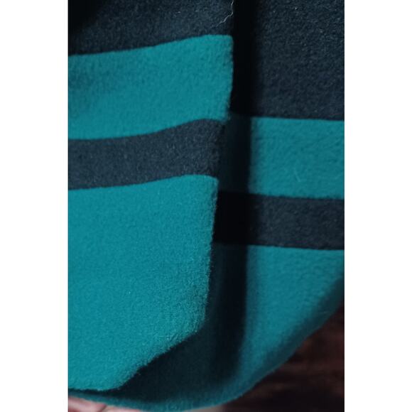 VTG Retro 80s 90s Gallery Made in USA Green Wool Blend Overcoat Women's XL- Flaw - Picture 8 of 10